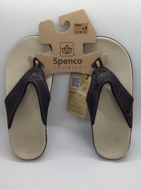 Spenco Yumi Women's Brown Sandal - Supportive Flip Flop